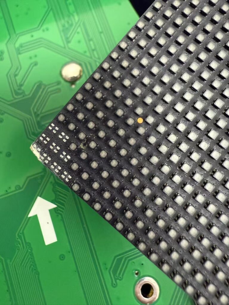 LED Repair Gallery 69 Aluvision 2.5mm LED Module with PCB Damage